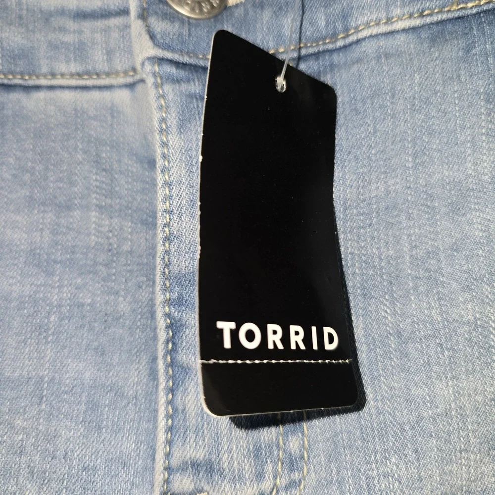 Torrid Perfect Skinny Ankle Stretch Blue Jeans Womens 10‎ Regular Blue NEW NWT!